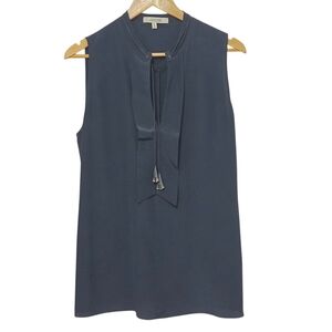 Dorothee Schumer 100% Silk Black Sleeveless Top US Large